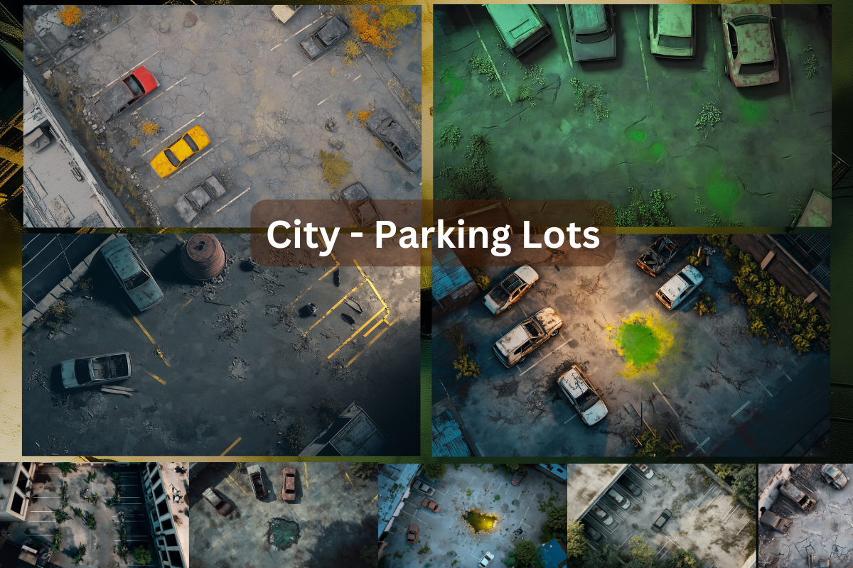 1000+ Post-Apocalyptic RPG Battle Maps | Urban Ruins, Bunkers, Wastelands + Vehicles, Portraits & Assets | Digital Download for TTRPG & VTT