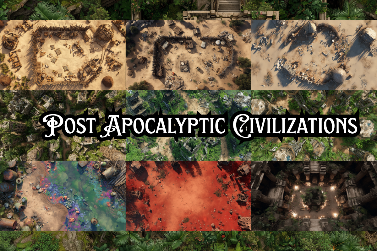 After the Fall: 500 Post-Apocalyptic Battle Maps