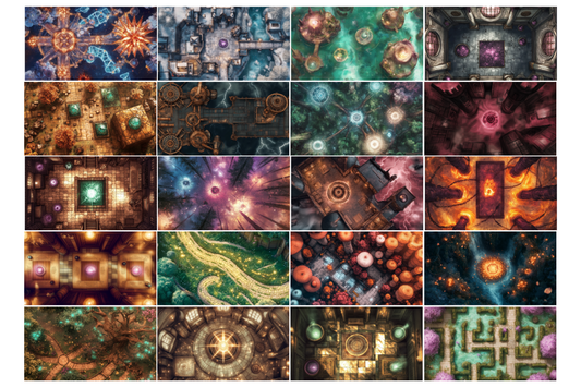 420+ Fantasy RPG Battle Maps for Tabletop & VTT | Magical Locations Map Bundle