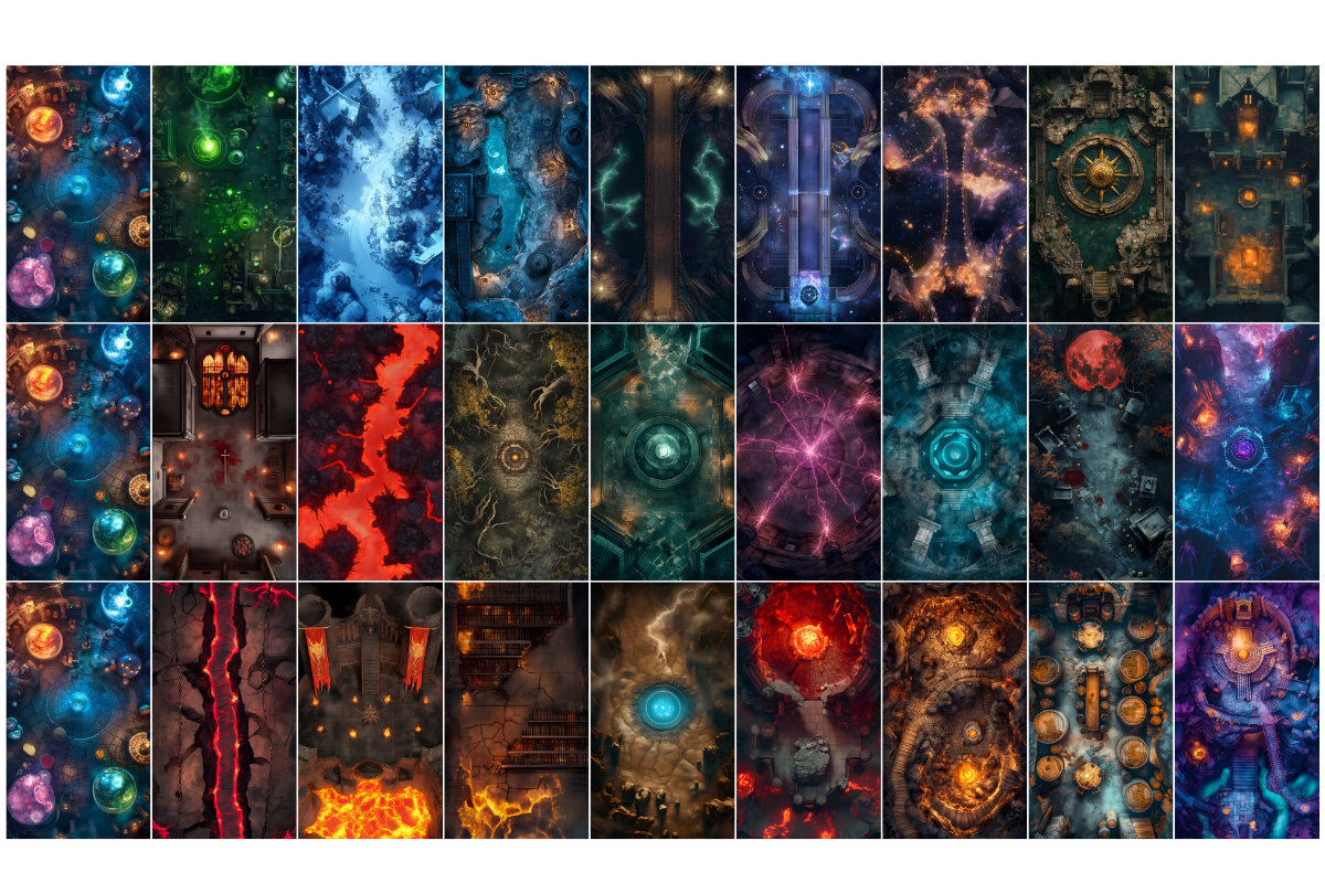 Ultimate Digital RPG Maps Bundle – All Maps from the Store ,Commercial Use, Digital Battle Maps