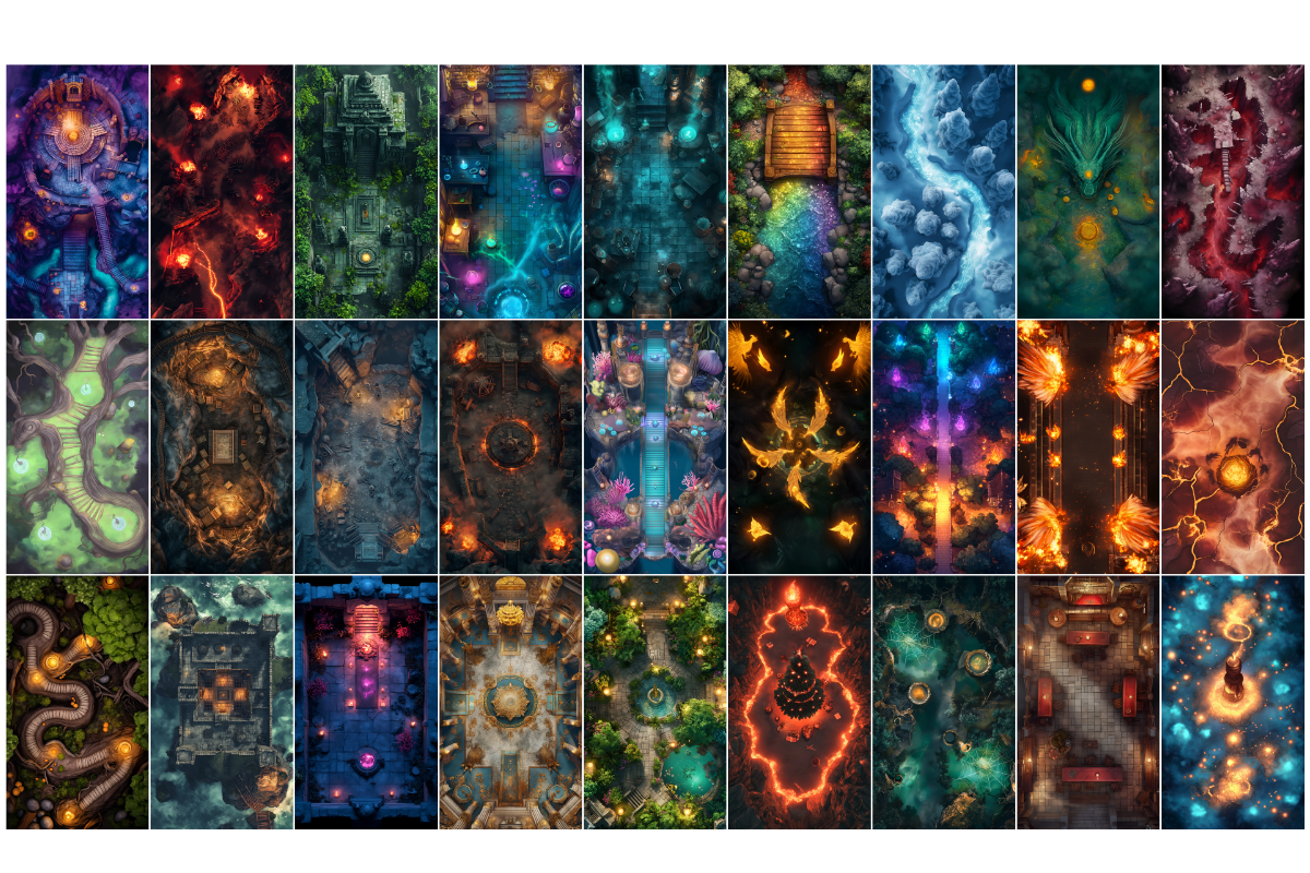 Ultimate Digital RPG Maps Bundle – All Maps from the Store ,Commercial Use, Digital Battle Maps