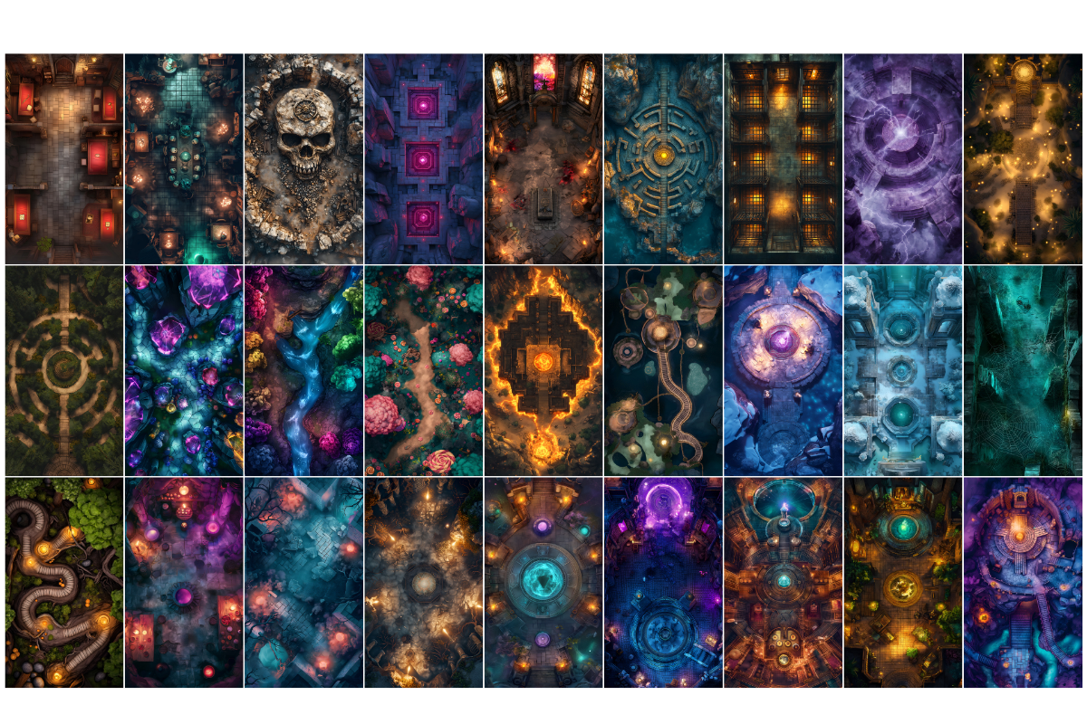 Ultimate Digital RPG Maps Bundle – All Maps from the Store ,Commercial Use, Digital Battle Maps
