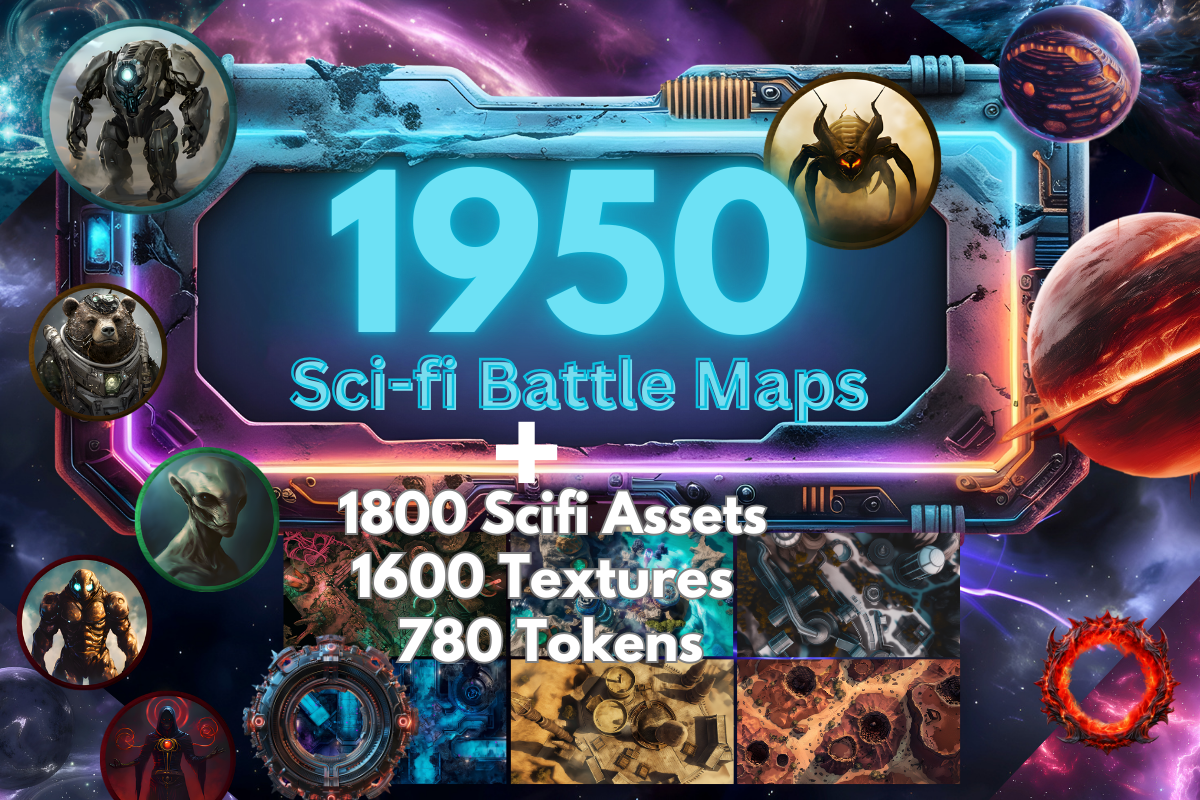 Ultimate Digital RPG Maps Bundle – All Maps from the Store ,Commercial Use, Digital Battle Maps