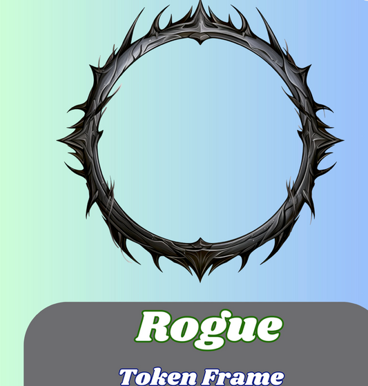 Rogue Token Border Frame | DnD Digital Token for VTT – Roll20, Foundry | Printable TTRPG Frame"